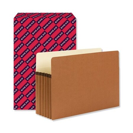 Smead Smead, REDROPE DROP FRONT FILE POCKETS, 5.25in EXPANSION, LEGAL SIZE, REDROPE, 50PK 74810